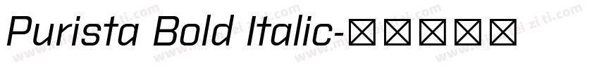 Purista Bold Italic字体转换